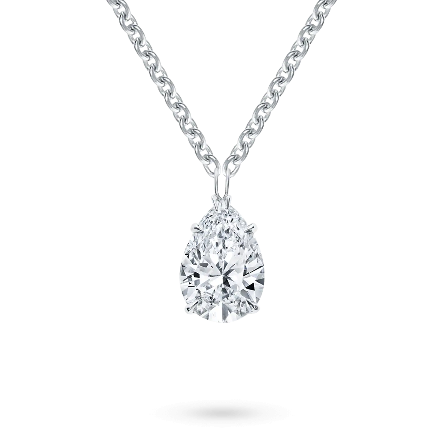 Pear diamond pendant necklace online
